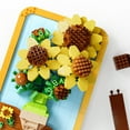 thumbnail image 3 of 3D Model Famous Painting Sunflower 871pcs Micro Building Block Set DIY Assembly Brick Sets Best Gift For Home Decoration, 3 of 5