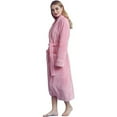 thumbnail image 4 of TowelSoft Women Plush Shawl Collar Robe, Fleece Bathrobe, Pink (S/M), 4 of 5