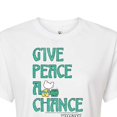 thumbnail image 3 of Woodstock - Give Peace A Chance - Juniors Cropped Cotton Blend T-Shirt, 3 of 5