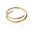 thumbnail image 3 of Double Nose Hoop Ring 20G for Single Piercing Nose Hoop Surgical steel, 3 of 8