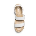 thumbnail image 5 of Women's Comfort Elastic Ankle Strap Shoes Espadrilles Wedge Sandals&nbsp;WHITE US size 10, 5 of 7