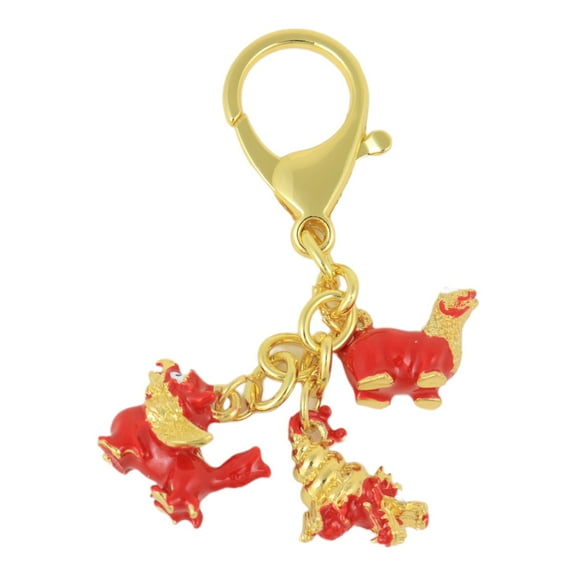 Feng Shui Three-Harmony-Animal Amulet Keychain 2024