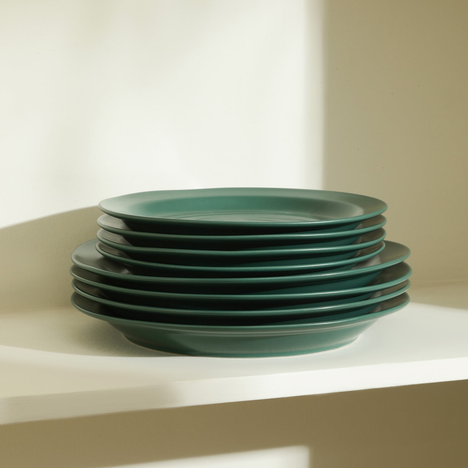 Stone Lain Orbit Dinnerware Set Stoneware Green 24-Piece