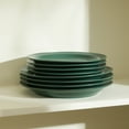 thumbnail image 2 of Stone Lain Orbit Dinnerware Set Stoneware, 12-Piece, Green, 2 of 7