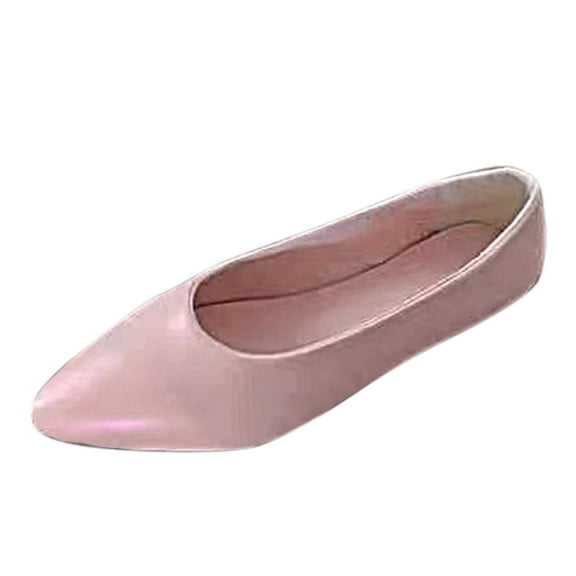 GEZHEN Retro Solid Color Soft Sole Pumps Shallow Shoes Women's Fashion Comfortable Casual Shoes Non Slip Low Top Platform Shoes