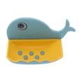 thumbnail image 3 of Unique Bargains 1 Pc Soap Dish Cartoon Whale Soap Holder for Bathroom Dark Blue, 3 of 6