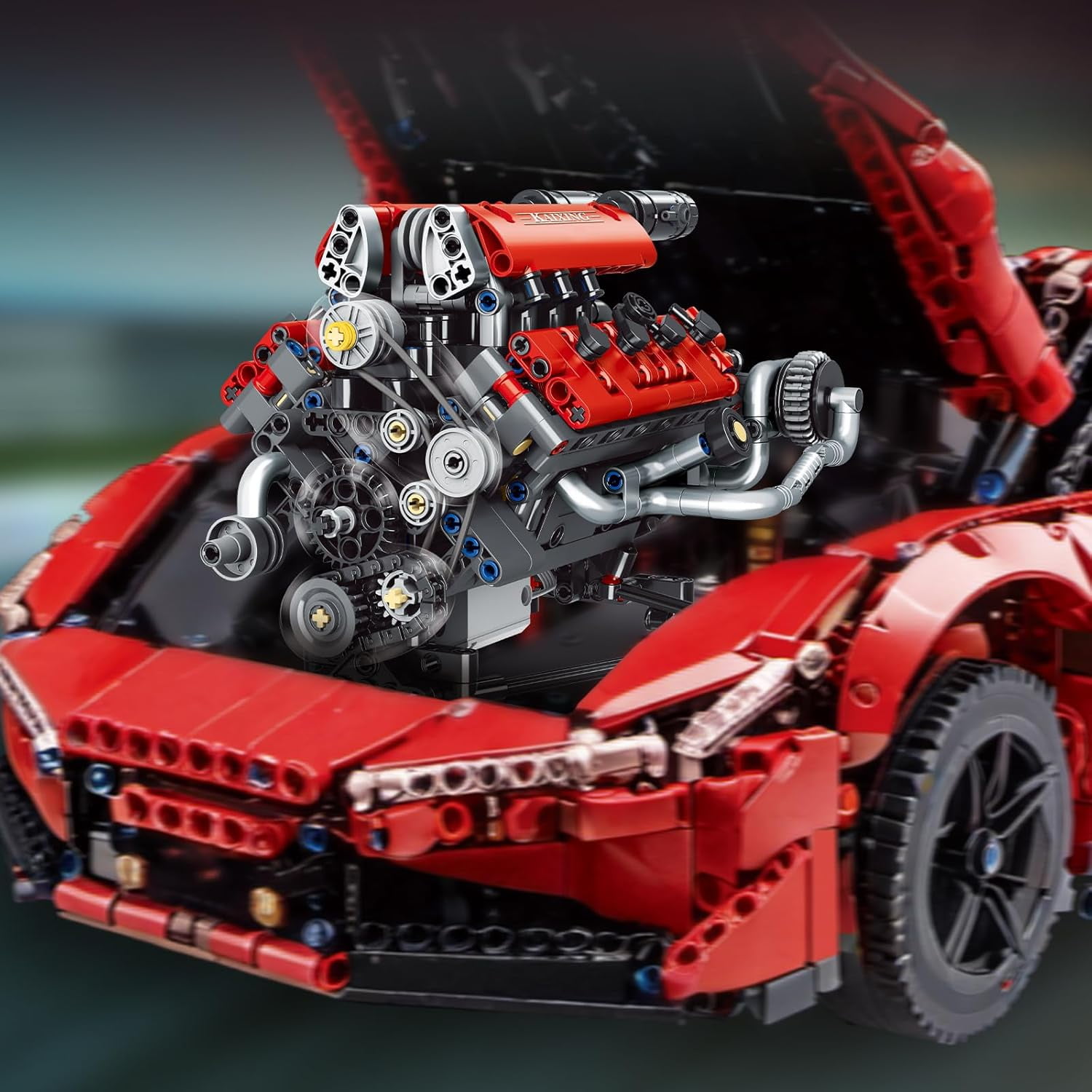 レゴV8エンジン　8シリンダー GZBrick V8 Engine Building Sets 8-Cylinder Visible