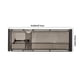 thumbnail image 3 of Separadores de cajones retráctiles transparentes - Organizador de plástico ajustable para cocina, baño, armario - 17,13x3,94x1,57 in - Blanco y negro, 3 of 8