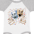 thumbnail image 4 of Inktastic Tragedy and Comedy Stage Masks Boys or Girls Baby Bodysuit, 4 of 5
