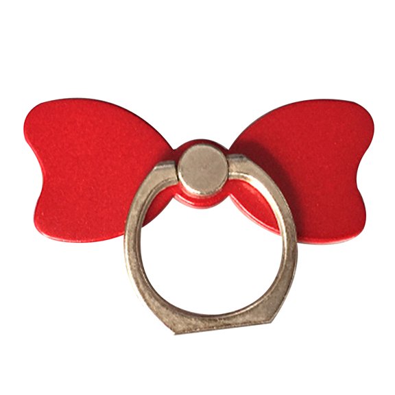 Seitruly Soporte universal para teléfono móvil Pretty Bow-knot Soporte para anillo de teléfono Soporte para teléfono celular Soporte para anillo de Teléfono y Comunicación Rojo