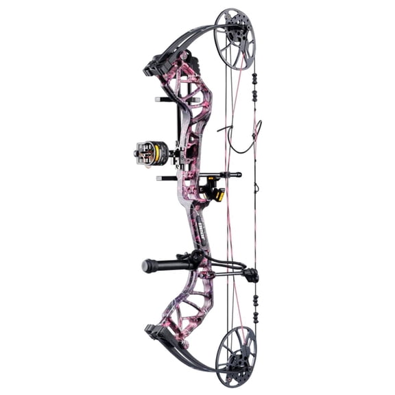 Bear Legit Maxx RTH LH70 Compound Bow, Muddy/Black, 10-70 lbs, 14-30" Draw, Dual Cam, 75% Let-Off, Trophy Ridge Accessories Included (AV54A23057L)