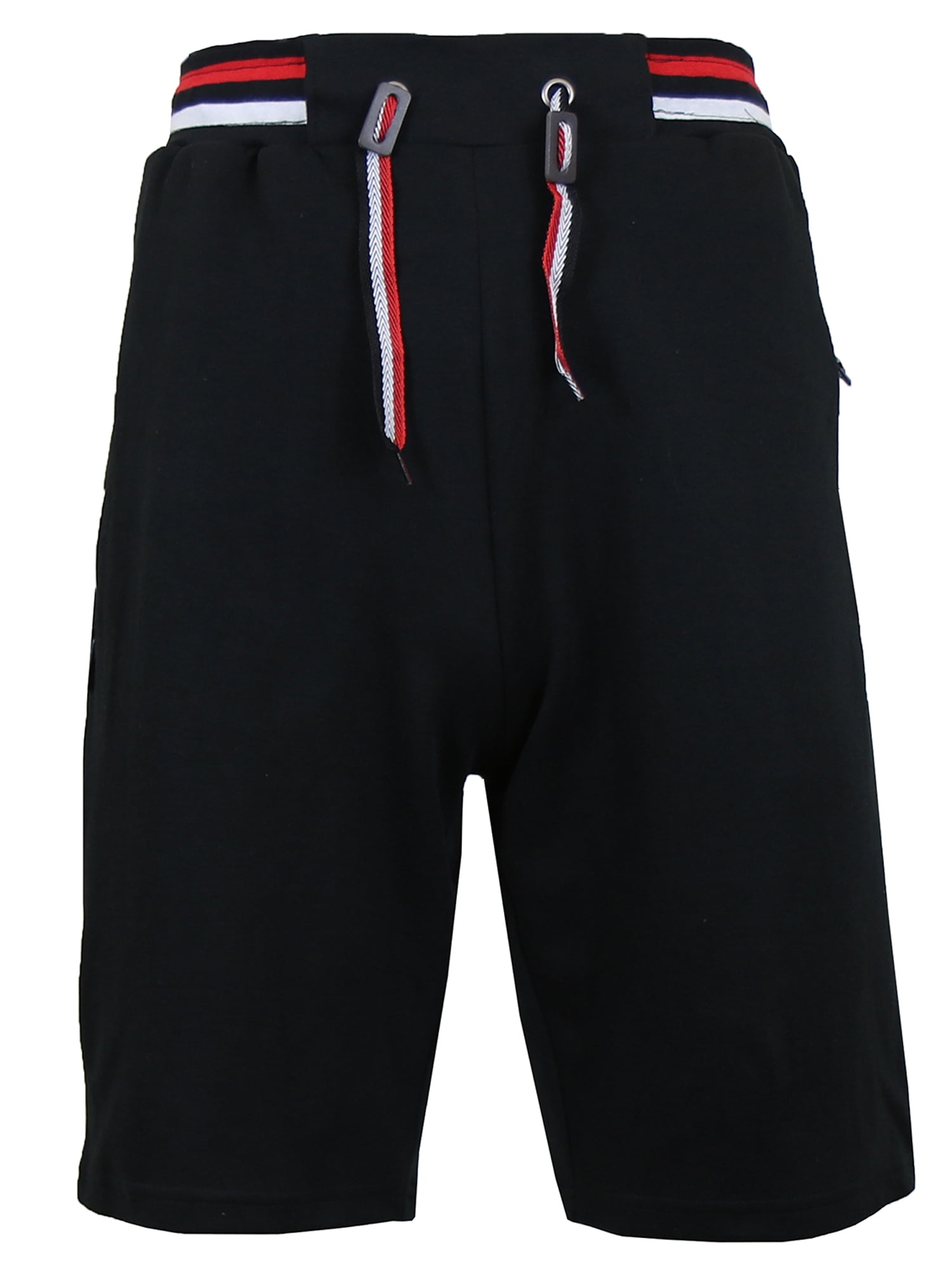 men's tech jogger shorts with zipper side pockets