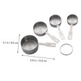 thumbnail image 4 of unbranded 4Ud De 4 Tazas Medidoras De Acero Inoxidable Para Cocina Hogar Con Escalas Graduadas, 4 of 8