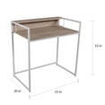 thumbnail image 3 of Acme Fahd Desk, Birch and White, 3 of 3