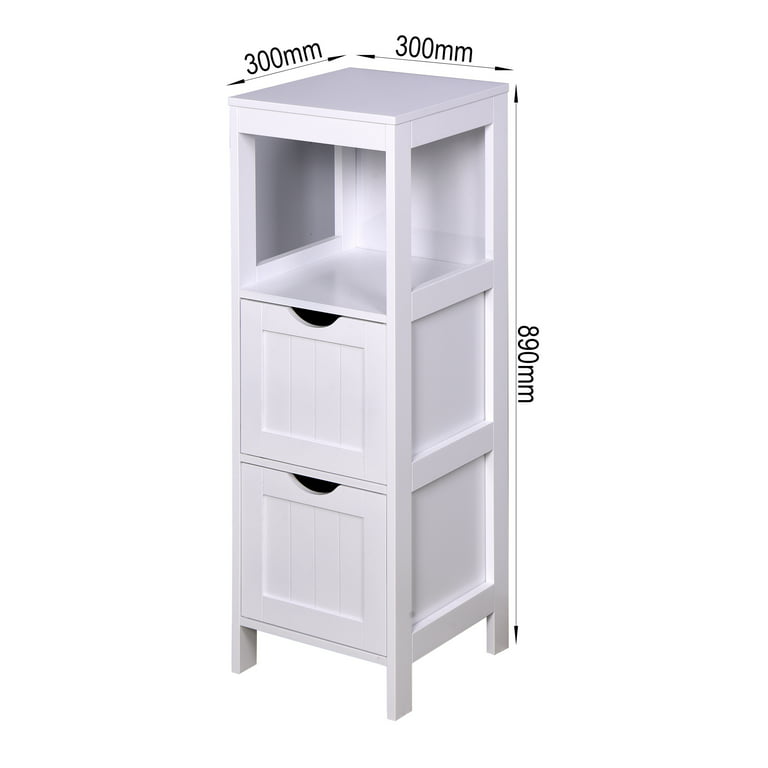 White Floor-Standing Bathroom Storage Shelf Toilet Bath Cabinet Storage  Organizer Wood-plastic Cupboard Shelf Home Furniture - AliExpress