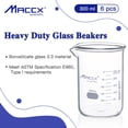 thumbnail image 2 of Juego de vasos de vidrio Maccx, 300 ml, 3.3, borosilicato Griffin Low Form, 2 of 7