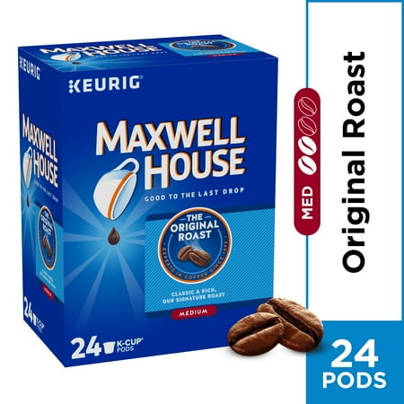 2 pk Maxwell House Original Roast Ground Coffee K Cups, Caffeinated, 24 ct - 8.3 oz Box