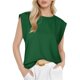 thumbnail image 1 of Camiseta Sin Mangas Informal de Verano para Mujer, Color Verde Oscuro, Talla S, 1 of 5