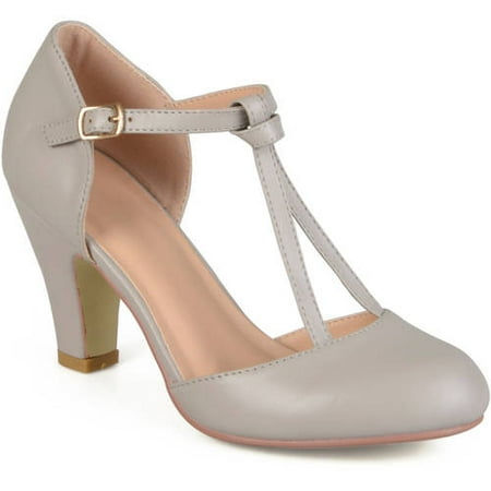 Green Patent Mary Jane - Womens Knot Round Toe T-strap Matte Mary Jane Pumps