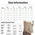 thumbnail image 6 of Shorts For Women Casual Elastic Waist Crazy Yoga Lounge Shorts - Comfy Stretch Lace Trim Summer Beach Linen Ruffle, 6 of 7