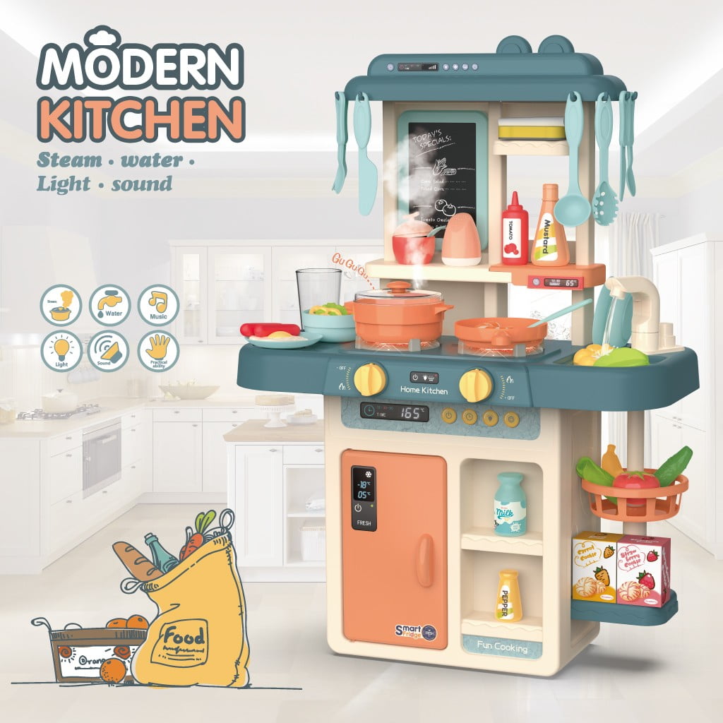 Details about   Big Kitchen Play Set Pretend Baker Kids Toy Cooking Playset Girls Boys Gifts 