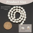 thumbnail image 3 of 84 Pcs Freshwater Pearl Beads 6mm Rice Shape White Freshwater Pearl 2 Strands Loose Freshwater, 3 of 8