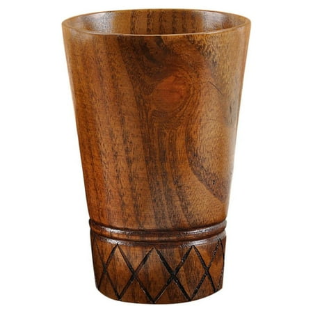 

Xipoxipdo Milk Wooden Cup Coffee Tea Beer Mug Wood Handmade Natural Juice Color Log Glass&Bottle