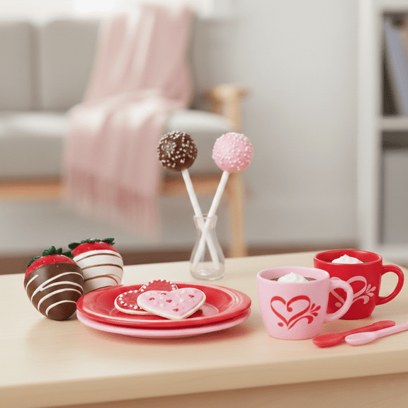Sophia's 12-Piece Doll Dessert Play Set for 18" Dolls, Hot Cocoa & Treat Accessories