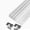 100cm/39in, variant on Sliding Door Track Kit, Smooth 3-Track Rail System for Wardrobe and Closet Doors, Easy No-Groove Installation Solution