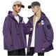 thumbnail image 1 of Anoraks para mujer y hombre, chaqueta impermeable, transpirable, fina, para ciclismo, para viajes, exteriores, cortavientos con capucha, 1 of 7