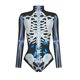 thumbnail image 2 of Gibobby Bodysuit Shapewear Levantamiento de Cadera Ropa ajustada de con cremallera y estampado Digital de manga larga para mujer, mono de fiesta para jugador de Cosplay, ropa (Multicolor, L), 2 of 4