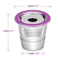 thumbnail image 3 of Vaina reutilizable del filtro del café de la taza de la cápsula del café del acero inoxidable 304 Baoblaze Cápsula de café de acero inoxidable, 3 of 7
