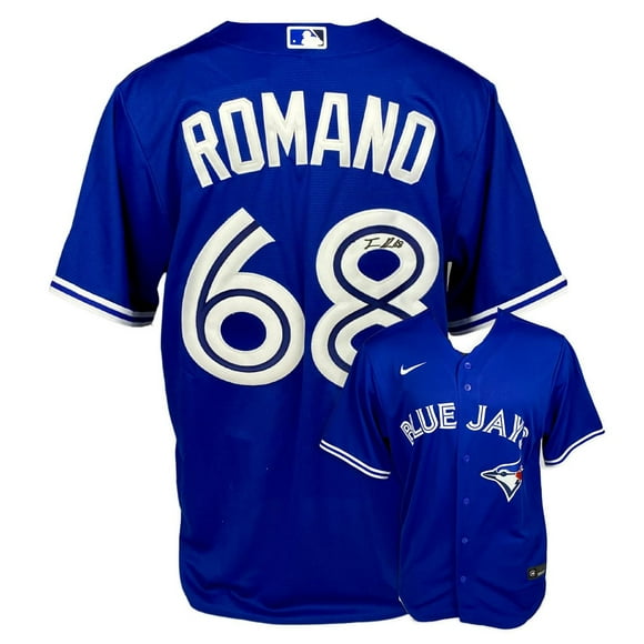 Jordan Romano Chandail Dédicacé Toronto Blue Jays Réplique Nike Royal