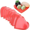 thumbnail image 4 of Assiettes de Vaisselle, Assiettes en Papier à la Mode pour Proposition Fête pour Mariage Rouge, 4 of 8