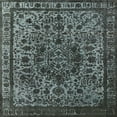 thumbnail image 1 of Ahgly Company Indoor Square Mid-Century Modern Light Slate Gray Oriental Area Rugs, 6' Square, 1 of 6