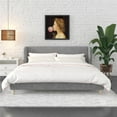 thumbnail image 2 of Novogratz Holly Upholstered Wingback Bed, King, Light Gray Velvet, 2 of 20