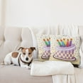 thumbnail image 4 of Ambesonne Retro Throw Pillow Cover 2 Pack, Cake Candles Dots Stars, 18", Multicolor, 4 of 5