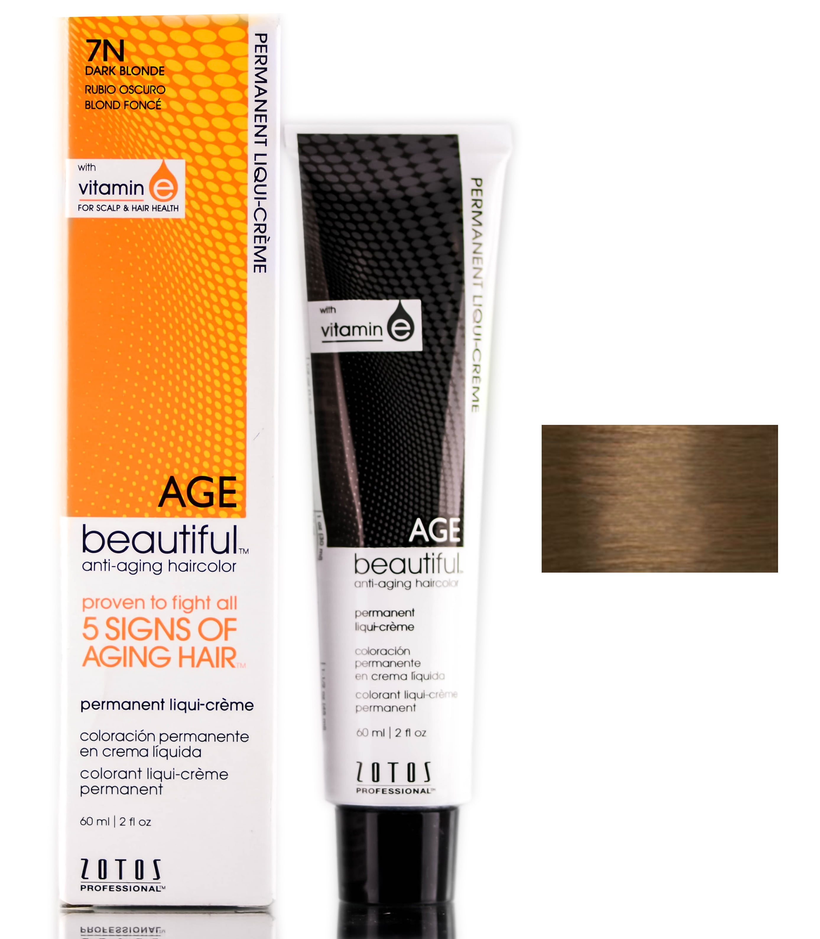 7n Dark Blonde Zotos Pro Age Beautiful Permanent Liqui Creme 2 oz