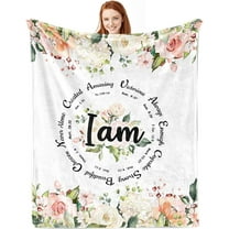 Christian Gifts for Women Throw Blanket Birthday Gifts for Women Religious Gifts Inspirational Gifts for Women Soft Blanket for Women Mom Friend (Christian Gifts, 50 x 60 Inch)