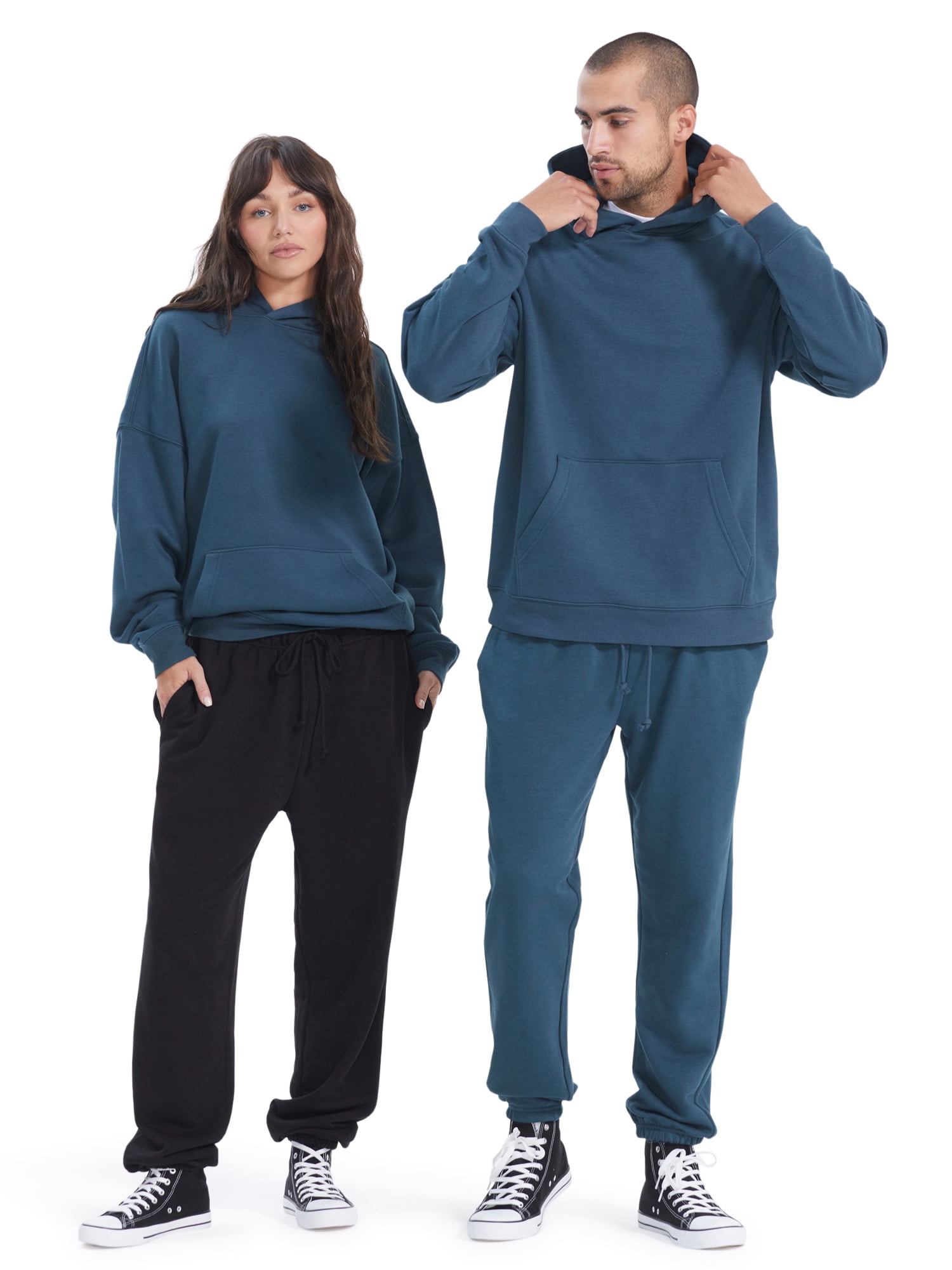 No Boundaries All Gender Oversize Hoodie Sweatshirt, Men's Sizes XS - 3XL
