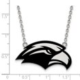 thumbnail image 3 of 925 Sterling Silver Rh-p LogoArt U of Southern Miss Large Enamel Pendant With Necklace; for Adults and Teens; for Women and Men, 3 of 3