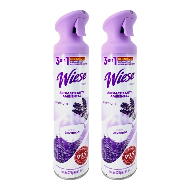 Pack 2 Aromatizantes Wiese Lavanda 226 g Desinfecta, Aromatiza y Neutraliza Olores