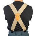 thumbnail image 7 of MELOTOUGH Men Suspenders With 2 inch Elastic Fully Adjustable X Shape Industrial Strength Heavy Duty Suspenders For Men  Khaki, 7 of 7