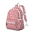 thumbnail image 2 of Pink Strawberry Plants Fruit Backpack for School,Cute School Bag,Schoolbag with Adjustable Shoulder Straps & Padded Back,13.4"x11"x4.7", 2 of 6