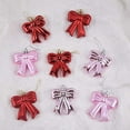 thumbnail image 3 of 24PCS Pink Bow Ornament for Christmas Tree 3D Coquette Bow Hanging Ornaments Pink Plastic Bowknot Hanging Decoration for Xmas Tree Home Valentines Wedding Holiday Party Decor, 3 of 7