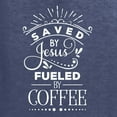 thumbnail image 5 of Wild Bobby Saved By Jesus Fueled By Coffee Inspirational/Christian Men Graphic Tee, Vintage Heather Navy, 4X-Large, 5 of 5
