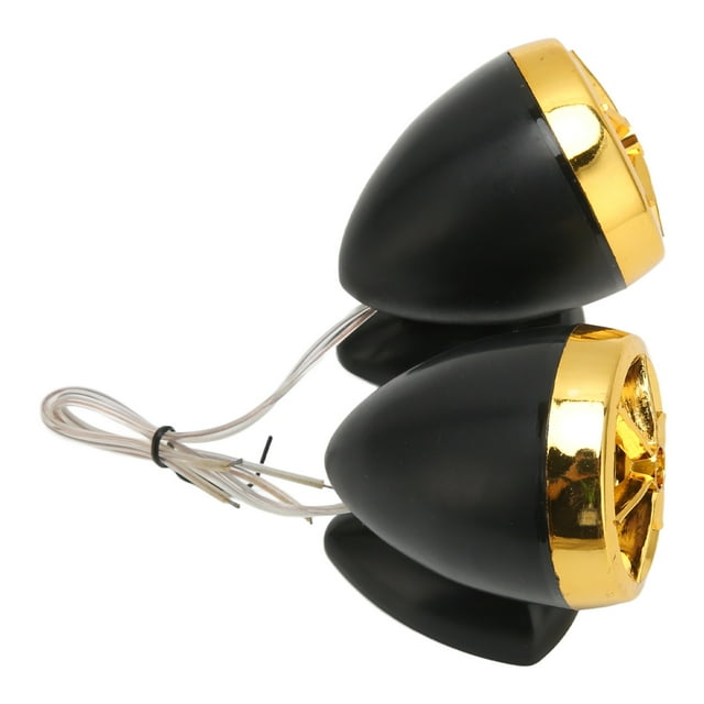 Dome Tweeters, High Efficiency Universal High Sensitivity Car Speaker 2pcs Reliable Clear Sound for Audio Systems Silver,Black,Gold