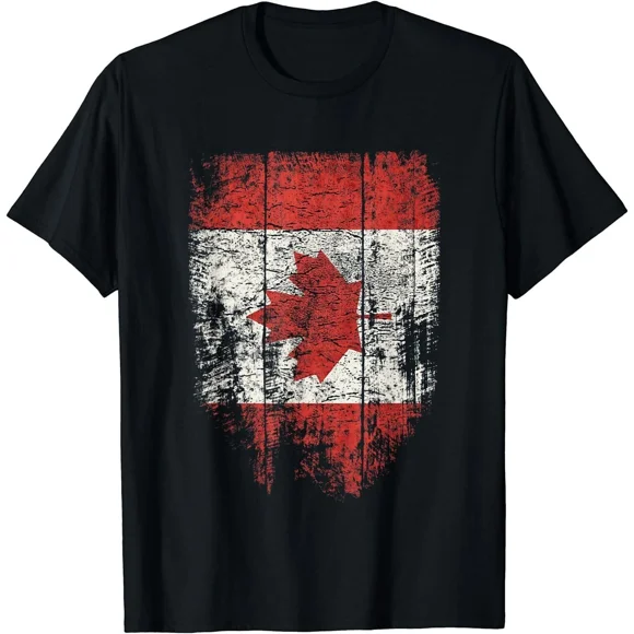 Feuille d'Érable Drapeau Canadien Patriotique Fête du Canada T-Shirt Unisexe P-5TG