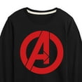 thumbnail image 3 of Marvel The Avengers - A Logo - Toddler And Youth Long Sleeve Graphic T-Shirt, 3 of 5