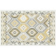 thumbnail image 2 of Bliss Rugs Geometric Indoor Outdoor Rug Low-Profile Reversible Floor Mat for Patio, Entrance, Front Door | Cream, 2' x 3', 2 of 10